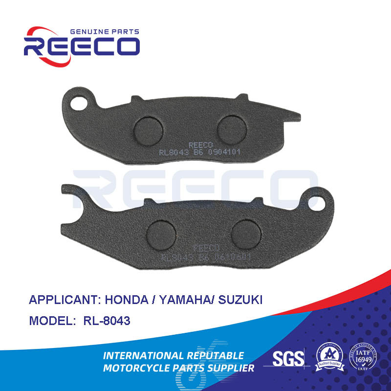 Reeco Rl-8043 OE Quality Motorcycle Front Disc Brake Pad for Honda YAMAHA Suzuki Bajaj Tvs