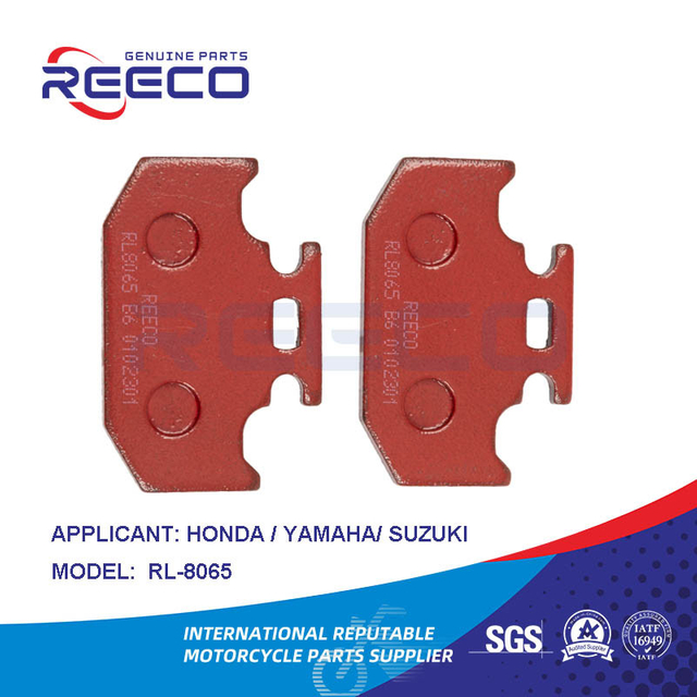 Reeco Rl-8065r OE Quality Red Coating Motorcycle Brake Disc Pad for Honda YAMAHA Suzuki Bajaj Tvs