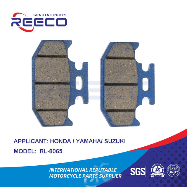 Reeco Rl-8065b OE Quality Blue Coating Motorcycle Brake Pad for Honda YAMAHA Suzuki Bajaj Tvs
