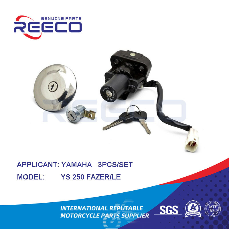 Reeco OE Quality Motorcycle Switch Kit (Igniton Switch, Fuel Tank Cap, Handle Lock...) for YAMAHA Ys 250 Fazer Le 3PCS Set
