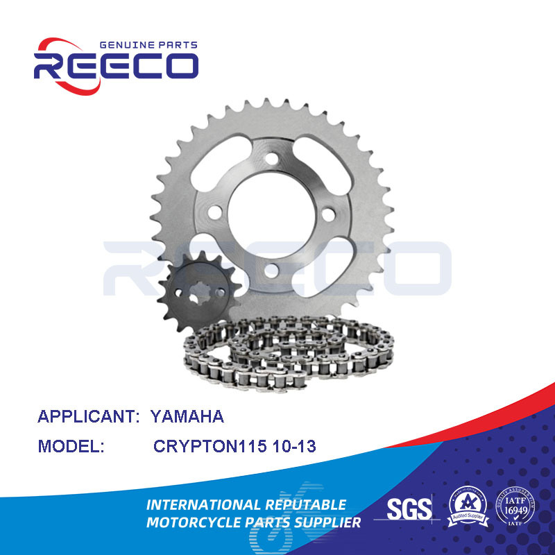 Reeco OE Quality Motorcycle Sprocket Kit for YAMAHA Crypton115 10-13