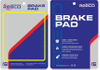 Reeco OE Quality Motorcycle Brake Pad Rl-8054 for Honda YAMAHA Suzuki Bajaj Tvs